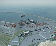Pose de la première pierre du projet Calais Port 2015