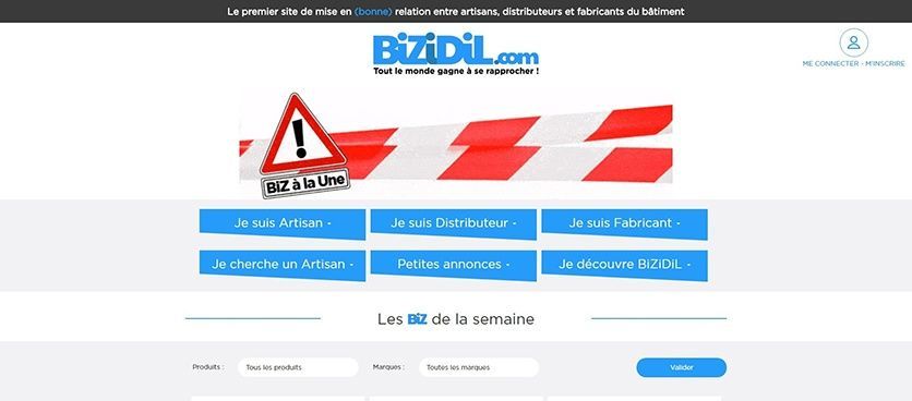 BiZiDiL, le site de mise en relation pour les industriels, distributeurs et artisans
