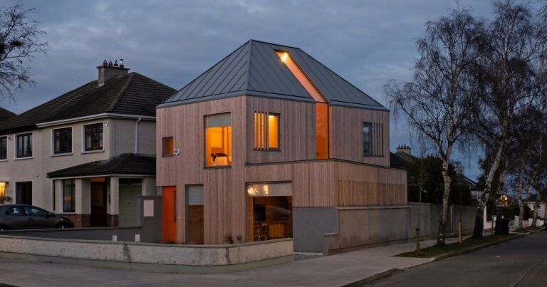 Une maison passive en bois dans la banlieue de Dublin