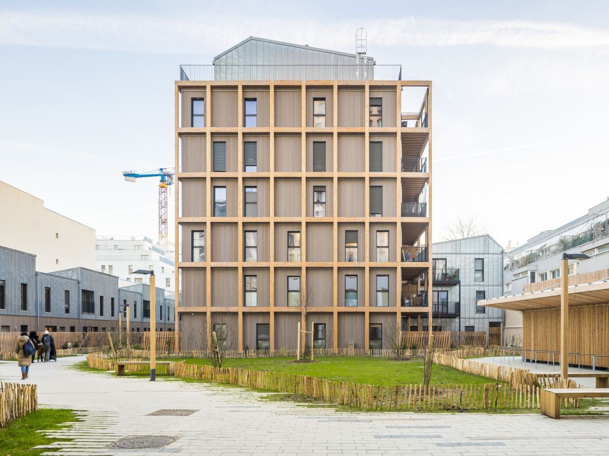Des logements sociaux en structure bois au nord-est de Paris conçus par archi5