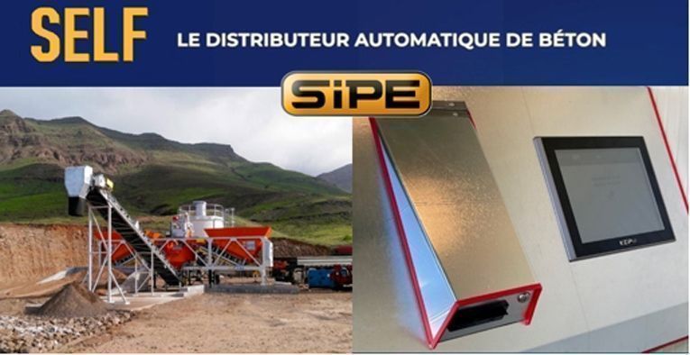 SIPE, centrales à béton SELF pour la distribution en libre-service
